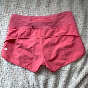 Pink Lululemon Speed Up Shorts 💗